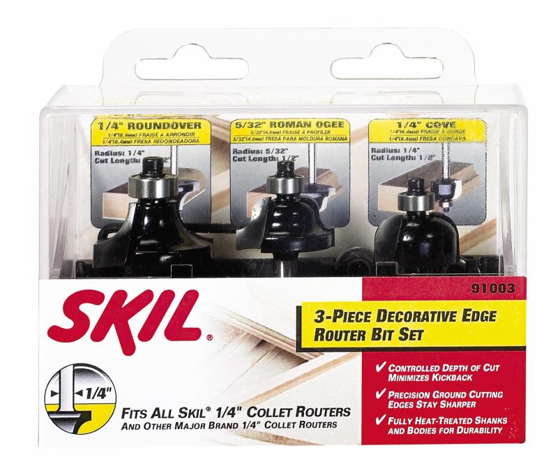 bosch 91003 3 piece decorative edge router bit set Spears