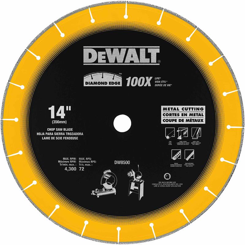 dewalt DW8500 diamond edge chop saw wheel Spears Construction Supply
